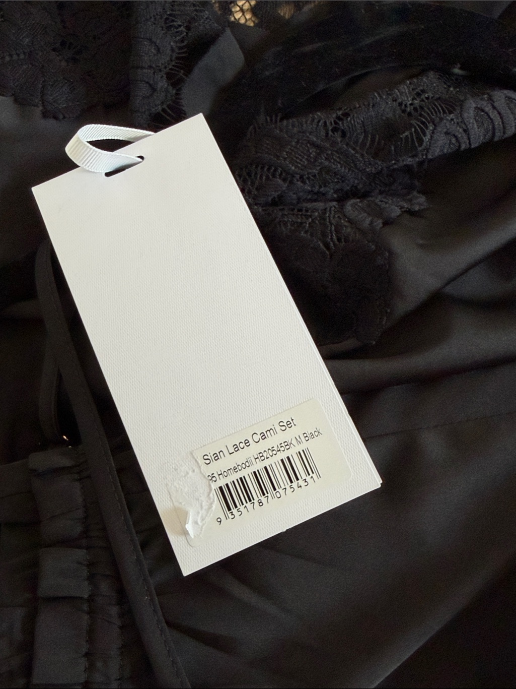 Homebodii Sian Black Cami Top And Shorts Set — image 6 of 8